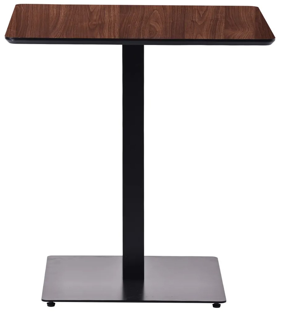 Masă de Sufragerie Dreptunghiulară, Masă Bistro in Culoare Stejar Palermo - 70X70 cm./80x80 cm. Mdf-metal Palermo