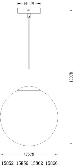 GLOBO 15856 - Csillár zsinóron VARUS 1xE27/40W/230V