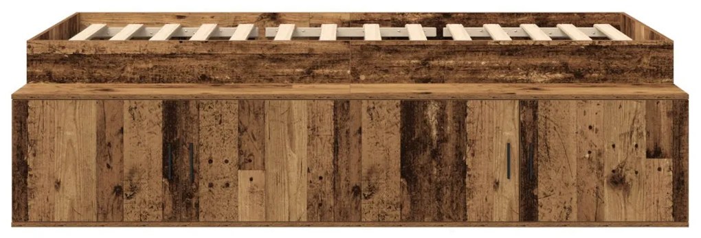 Tároló Ágykeret Régi Fa 100x200 cm