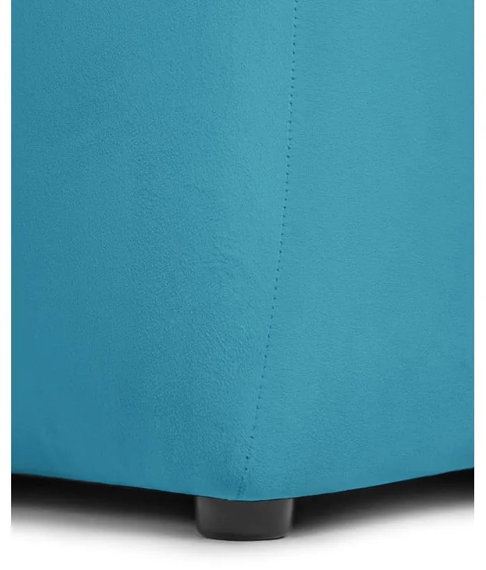 Türkiz bársony kanapé 225 cm Cube – Bonami Selection