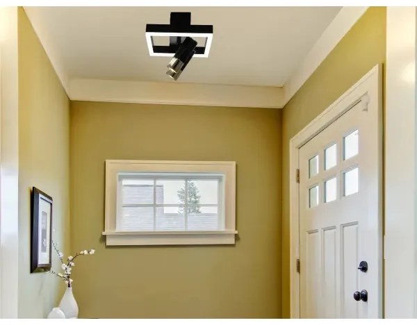 LED Dimmelhető mennyezeti lámpa LED/50W/230V 3000-6500K fekete + távirányítás