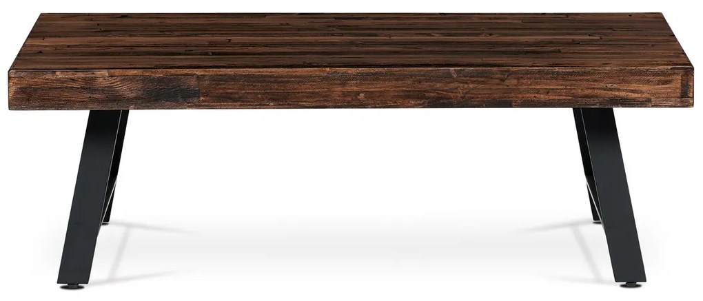 Konferenciaasztal tömör fenyőből, 130 x 70 x 44 cm