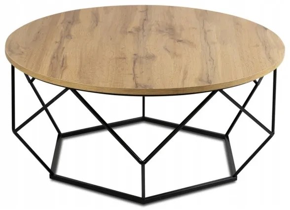 Kávésasztal DIAMOND 40x90 cm fekete/barna