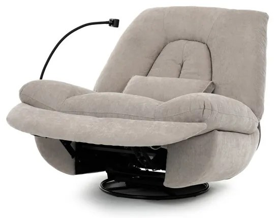 Relax fotel beépített elektromos vezérléssel, bézs szövetkárpittal. TV-7089 LAN2