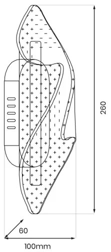 LED Fali lámpa LARGO LED/8W/230V arany