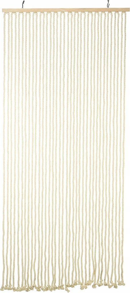 Ajtófüggöny Dekoratív Pamut Makramé Zsinór 90x200 Bézs