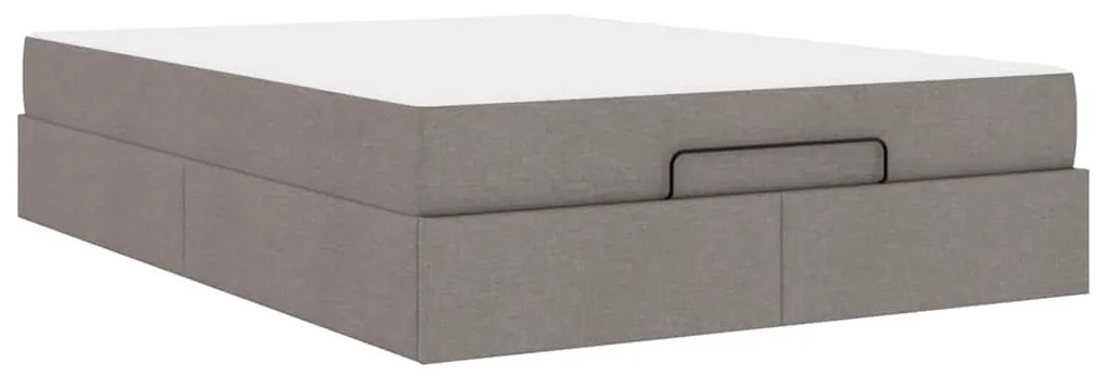 Ágykeret matracmal Tópszínű 140 x 190 cm szövet