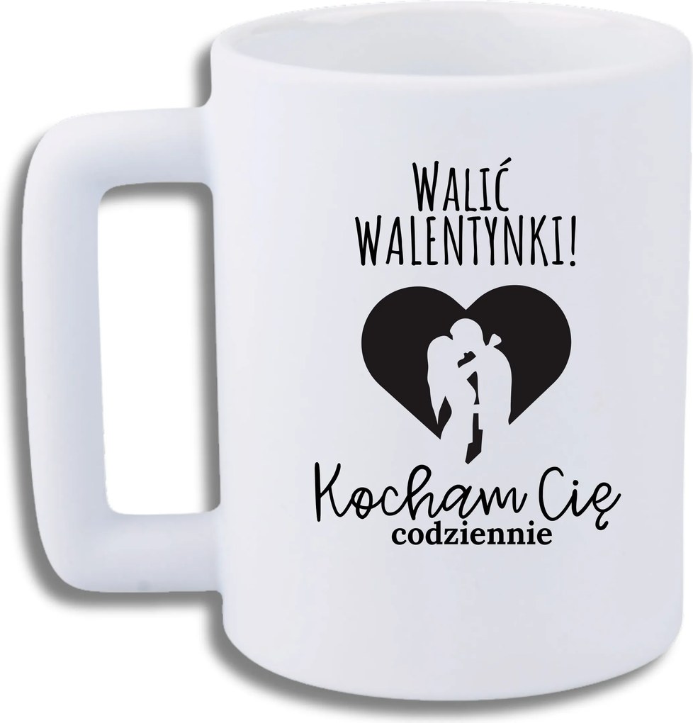 Bögre Fehér Leo Vicces Ajándék Valentin Nap Verés Valentin Nap