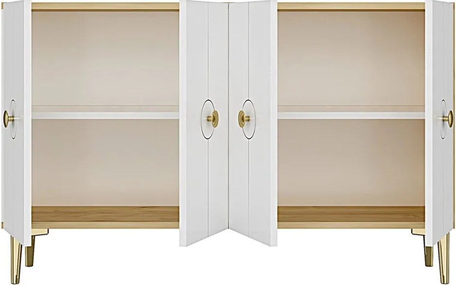 Enlem 120 - Sapphire Oak, White