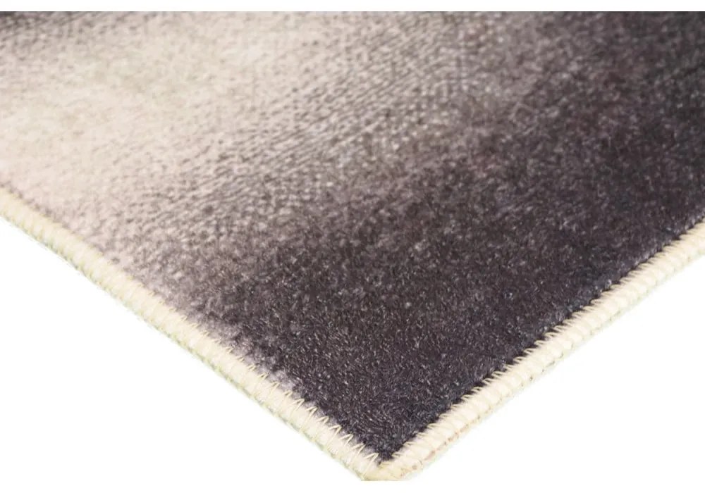 Fehér-fekete mosható szőnyeg 80x50 cm - Vitaus