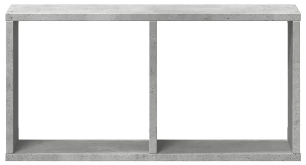 betonszürke szerelt fa faliszekrény 60 x 16 x 30 cm