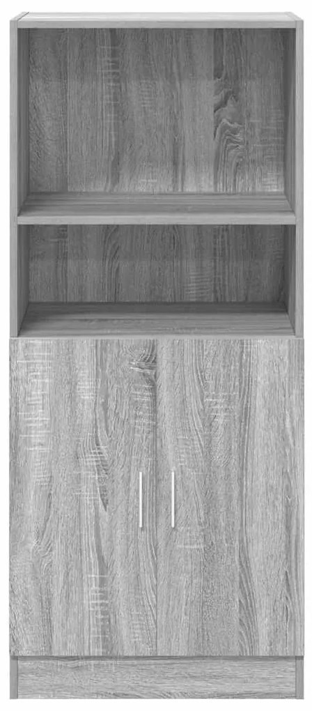 vidaXL szürke sonoma színű szerelt fa konyhaszekrény 57x41,5x131,5 cm