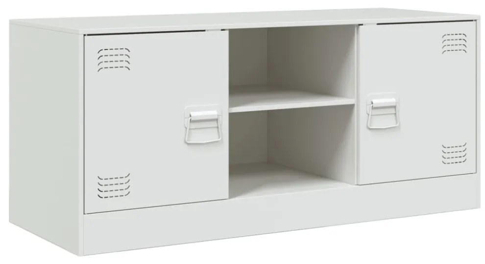 fehér acél TV-szekrény 99 x 39 x 44 cm