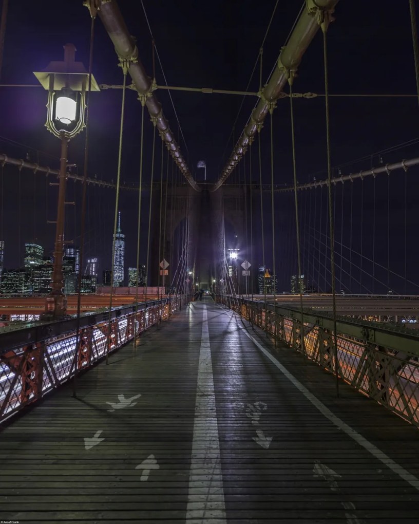 Poszter 40x50cm Brooklyn híd New Yorkban, Assaf Frank