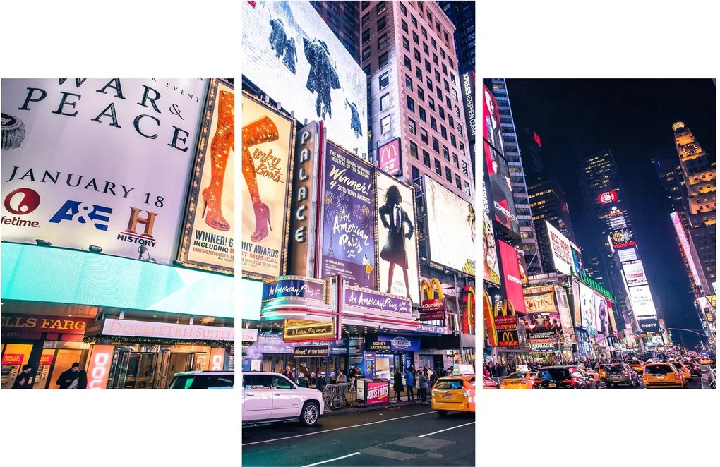Kép - New York Theater District (90x60 cm)