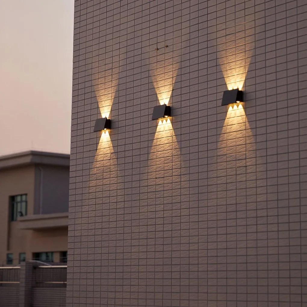 EKO LIGHT EKO9099 ALF Modern Kültéri Fali Lámpa Fekete LED IP54