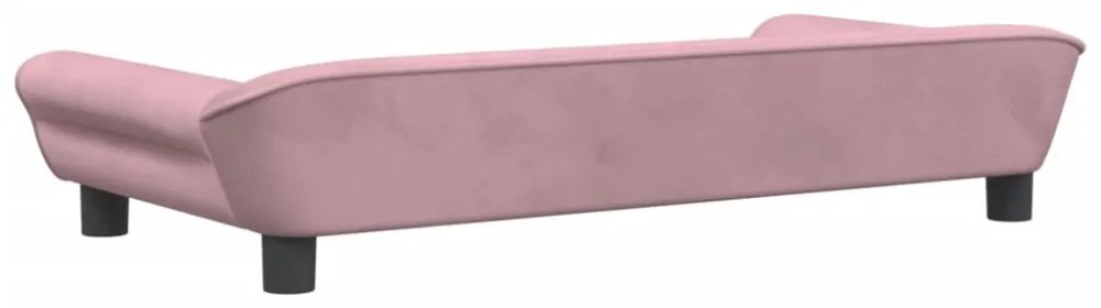 rózsaszín bársony gyerek kanapé 100 x 50 x 26 cm