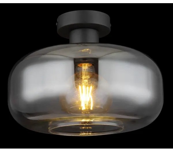 Globo 15566D - Felületre szerelhető csillár GIUSEPPE 1xE27/40W/230V átm. 28 cm szürke