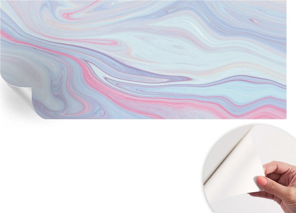 Öntapadós tapéta Divatos 3D fali ragasztó Pasztell örvény 250x104 cm