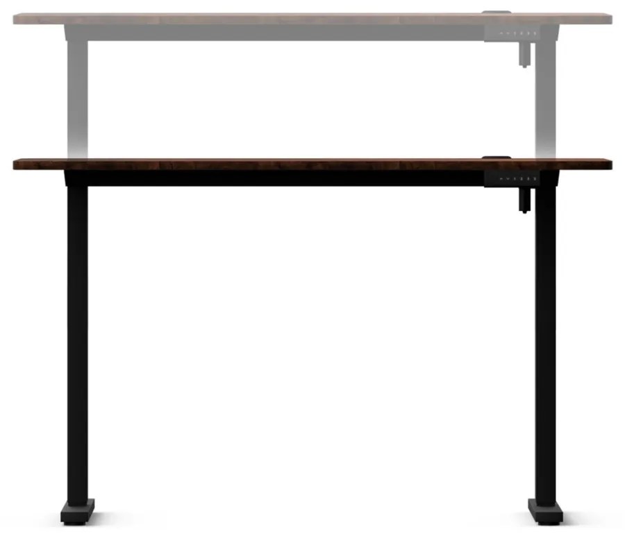 Elektromosan állítható magasságú íróasztal ülő-/állómunkához 120x60 cm barna LVN System Control+