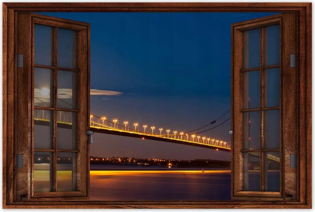 Poszterek 90x60 Híd az éjszakában