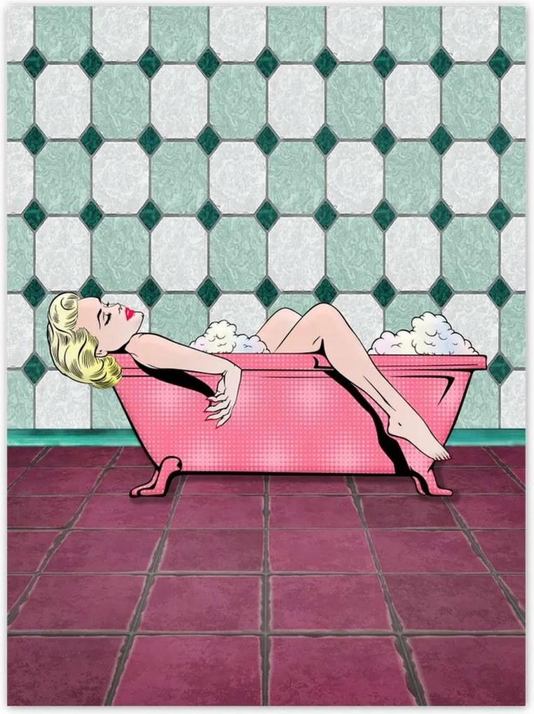 Poszterek 100x135 Marylin Monroe a kádban