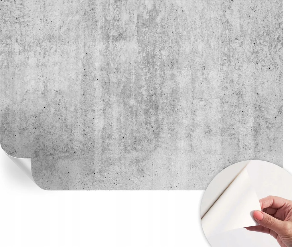 Mosható öntapadós fotótapéta étkezőbe Beton fal 104x70 cm