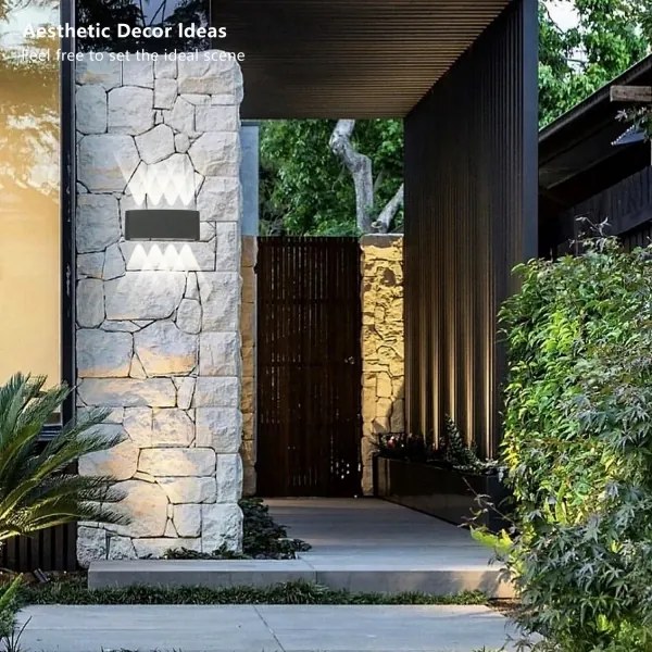 Brilagi - FLAREBOX LED/8W/230V kültéri fali lámpa, antracit, IP65