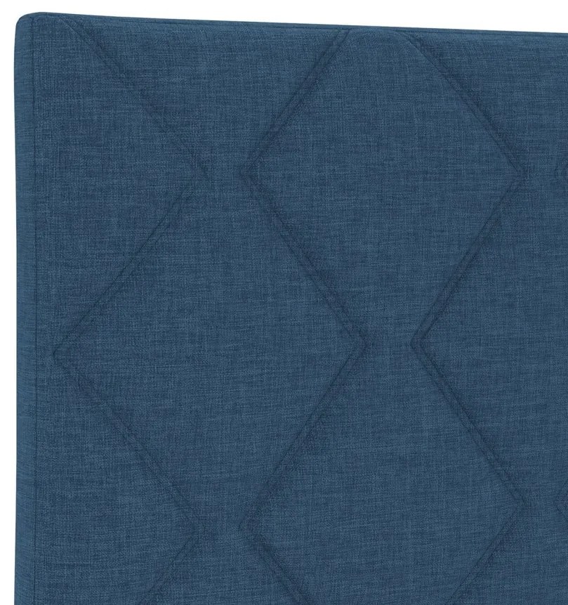 Fejtámla Gyémánt Blokkok Dizájn Kék 100 cm Textil, Fejtámla Gyémánt Blokkok Dizájn Kék 200 cm Textil