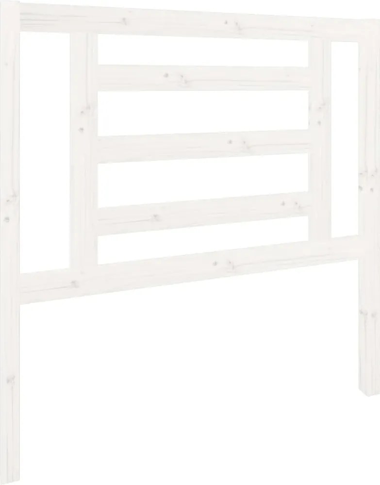 vidaXL fehér tömör fenyőfa ágyfejtámla 96 x 4 x 100 cm