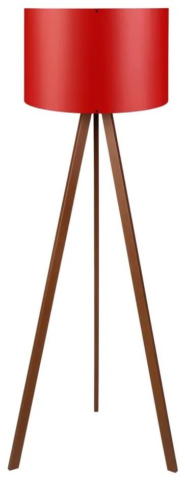 Állólámpa AYD 1xE27/40W/230V piros/barna