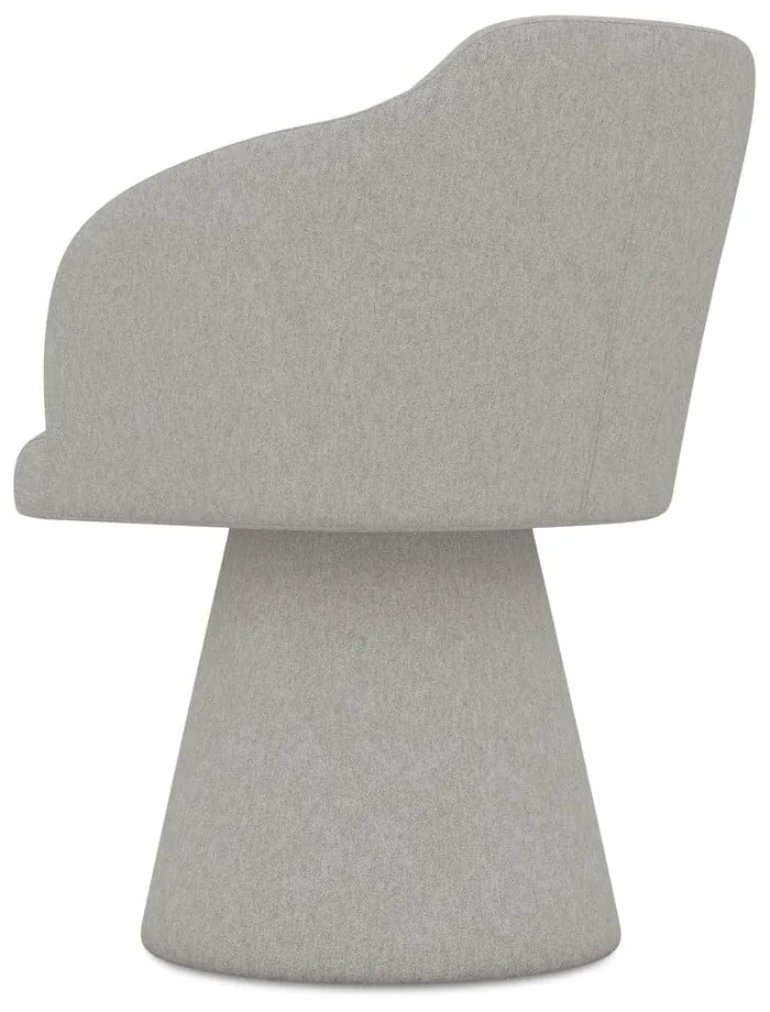 Világosszürke kárpitozott étkezőfotel Kanoa – Makamii