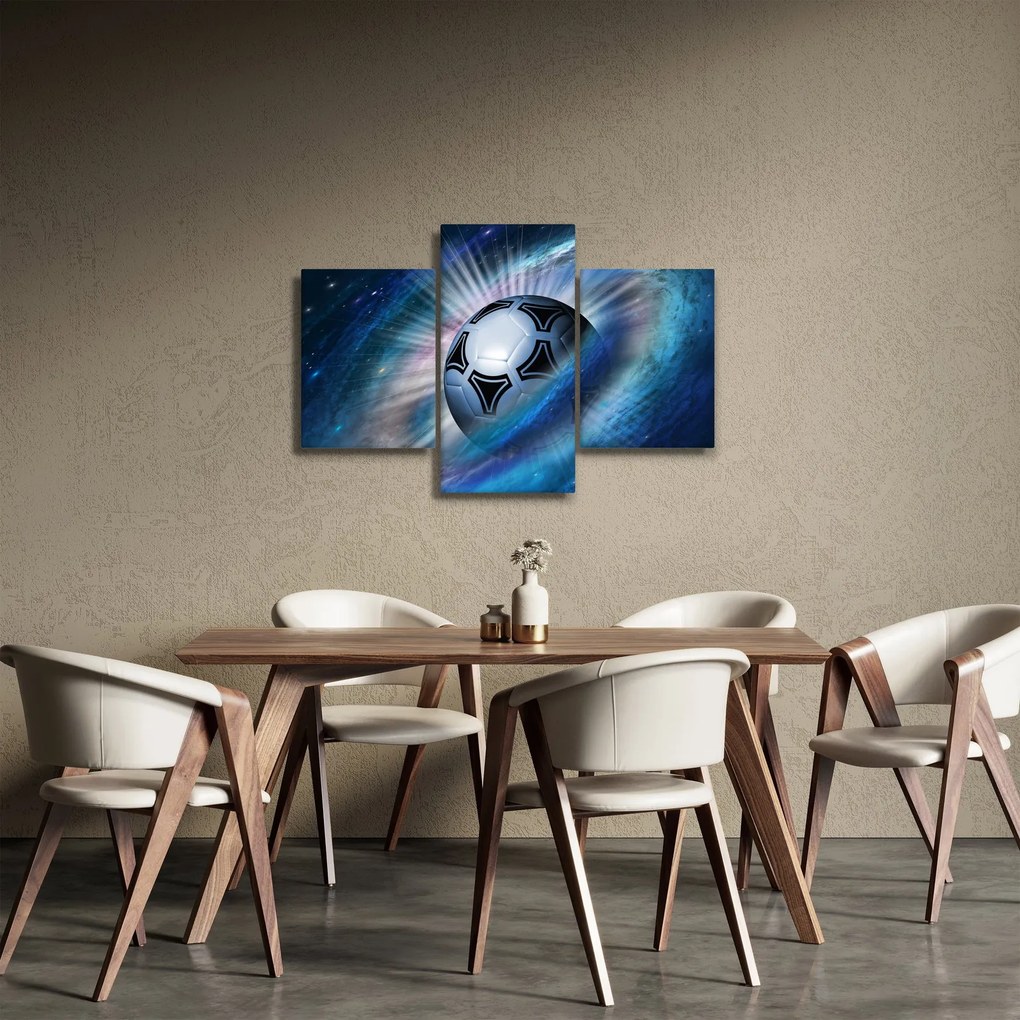 Kép - Futball a térben (90x60 cm)