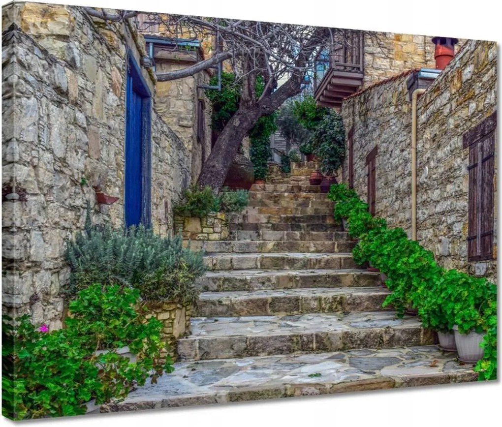 Vászonkép 40x30 Provence Lépcsők Kő