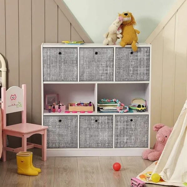 CURAN tárolódoboz, 6 db, szürke