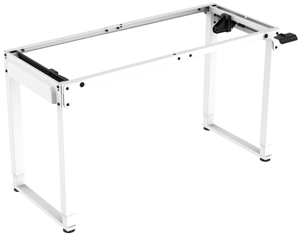 [pro.tec] Állítható magasságú asztalkeret Kirkkonummi 135x55cm fehér