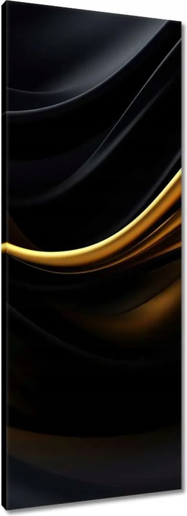 Vászonkép 40x100 Selyem arany szalag