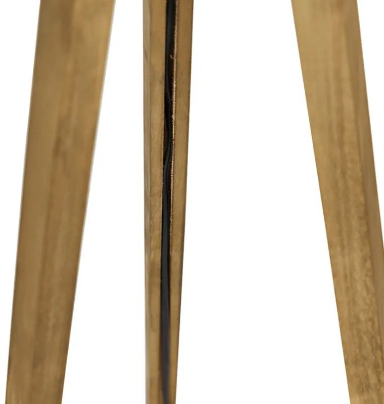 Rusztikus állvány vintage fával és fehér árnyékolóval 50 cm - Tripod Classic