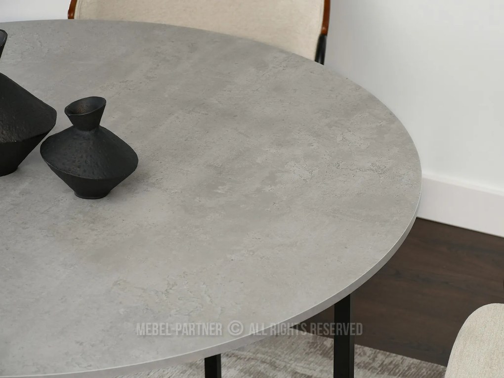 Étkezőasztal Bird (beton + fekete). 1111737