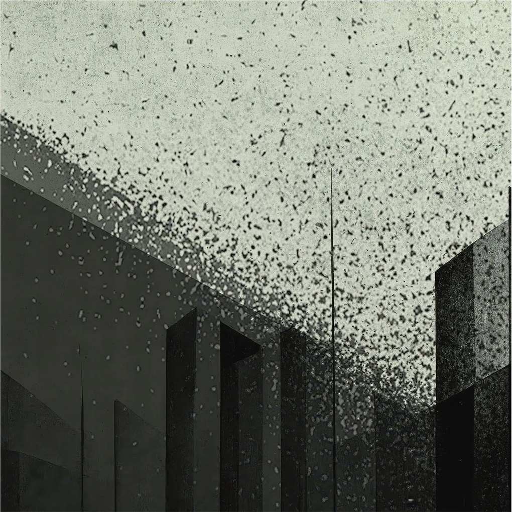 Fali fotótapéta Étkezőbe Város geometria 250x250 Ragasztó