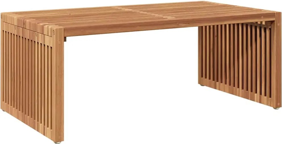 vidaXL Kerti Oldal Asztal Barna 90 x 50 x 36 cm Tömör Teakfa