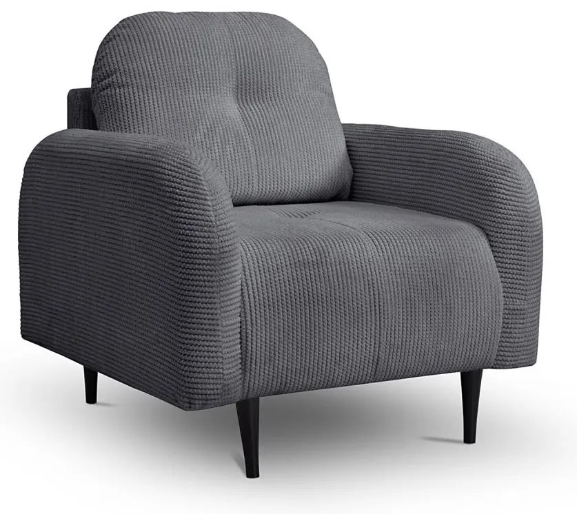 CLOUDY kárpitozott fotel, szürke