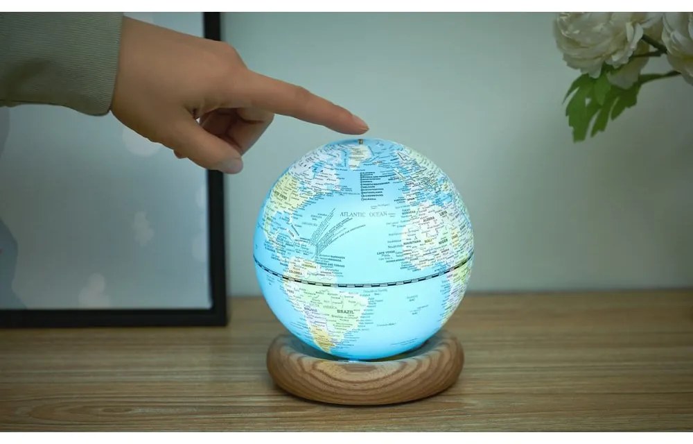 Földgömb ø 13 cm Atlas LED – Gingko