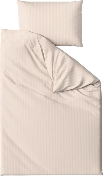 JASMINE mikroszálas ágyneműhuzat, pezsgőszínű – 2 cm-es csíkos, szállodai zsebes Ágyneműhuzat mérete: 70 x 90 cm | 140 x 200 cm