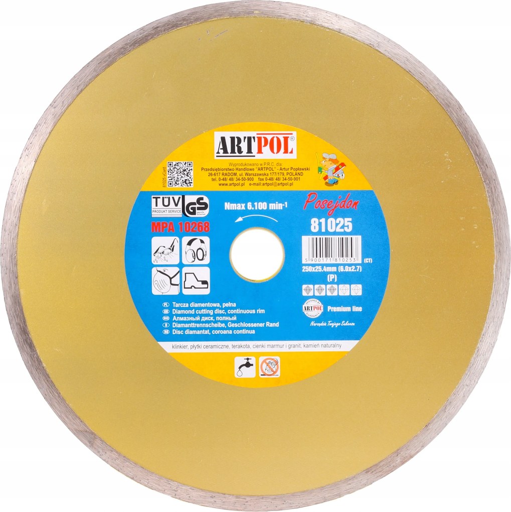 Gyémánttárcsa 200x25 Terrakotta Csempe Klinker