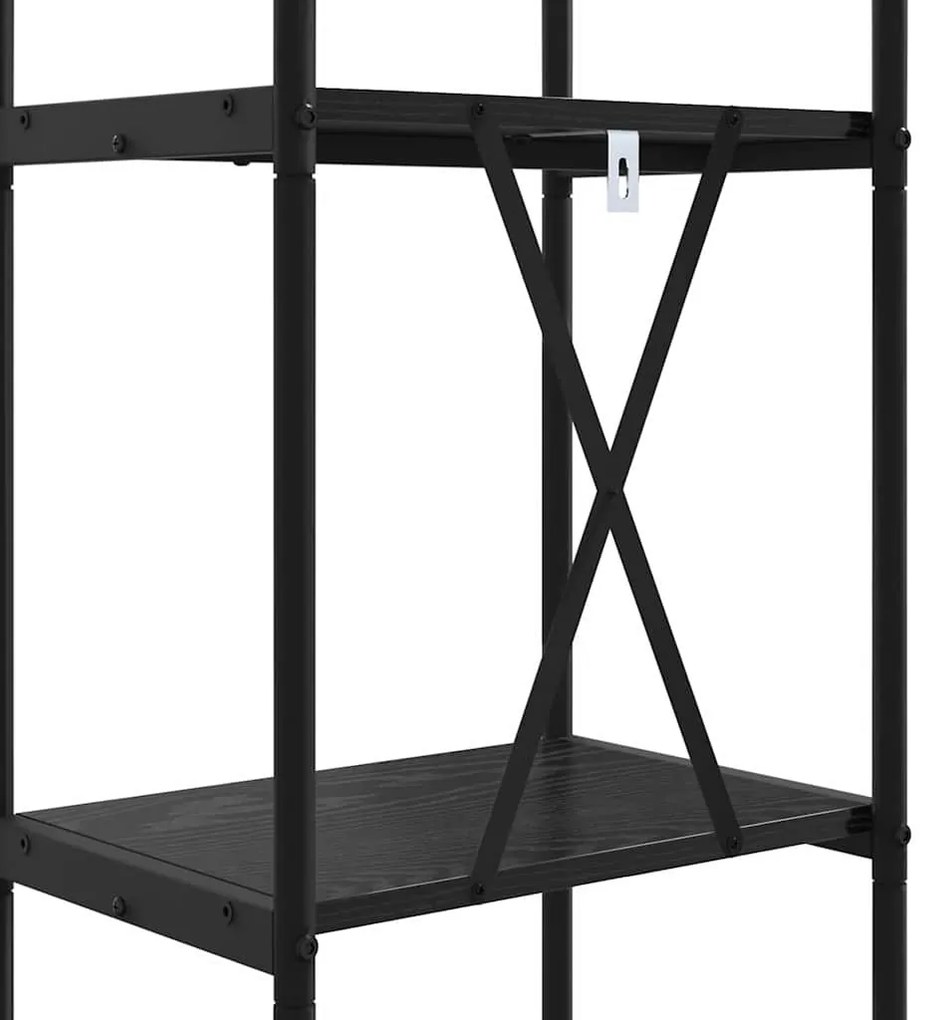 Könyvespolc Musta tammi 40 x 30 x 109 cm Faanyag