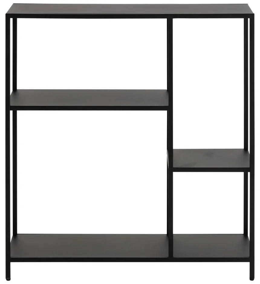 Fekete fém könyvespolc 80x86 cm Newcastle – Actona
