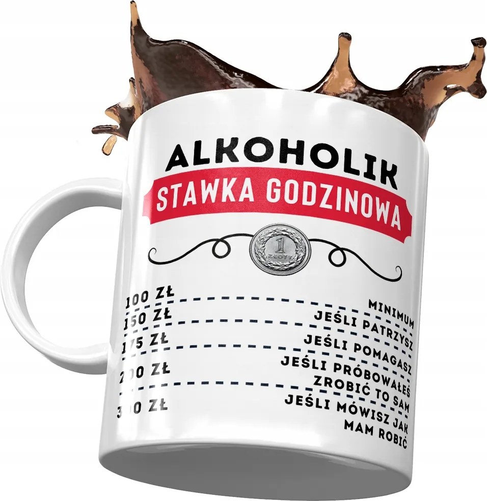 Alkoholista Születésnapi Bögre Ajándék Nyomtatott Fotóval