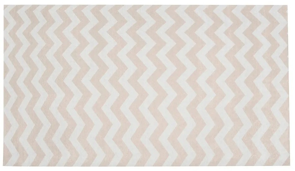 Optical bézs-fehér futószőnyeg, 80 x 130 cm - Floorita