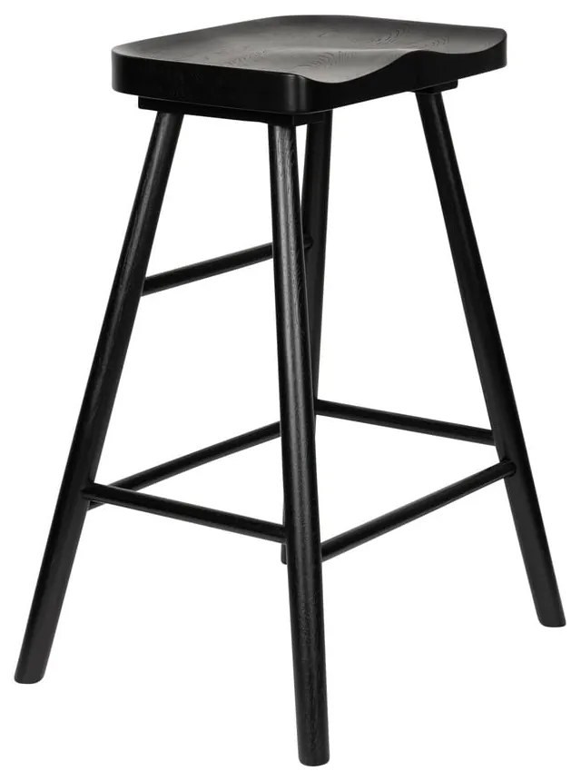 Fekete tölgyfa bárszék 64 cm Vander – White Label